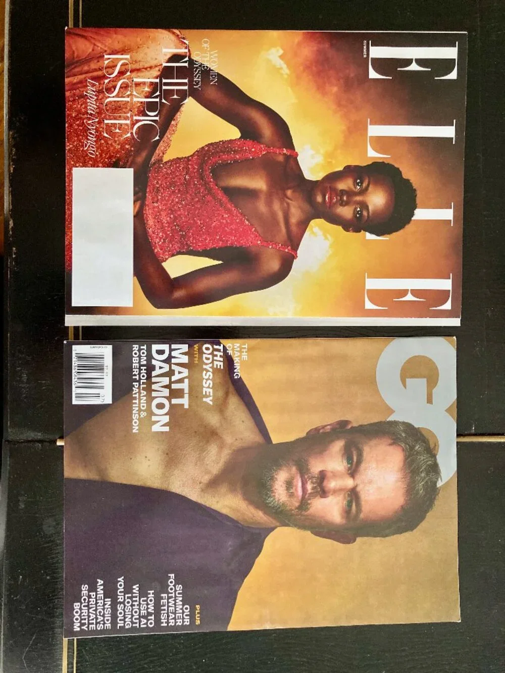 ELLE GQ The Odyssey Magazine set Lupita Nyongo Matt Damon covers